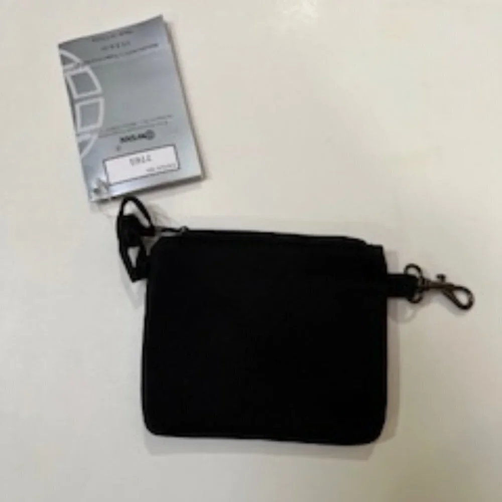 Winn International Microfiber Zip Wallet Black